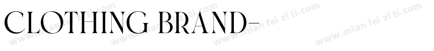 Clothing Brand字体转换